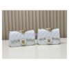 Replica Chanel Lambskin Flap Bag with Camellia Crush Chain AS4041 Light Pink 2