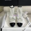 Replica Chanel Mary Jane Resille, Strass, Kid Suede & Patent Calfskin G40097 Black & Silver