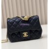 Replica Chanel Lambskin Flap Bag with Camellia Crush Chain AS4041 Light Pink