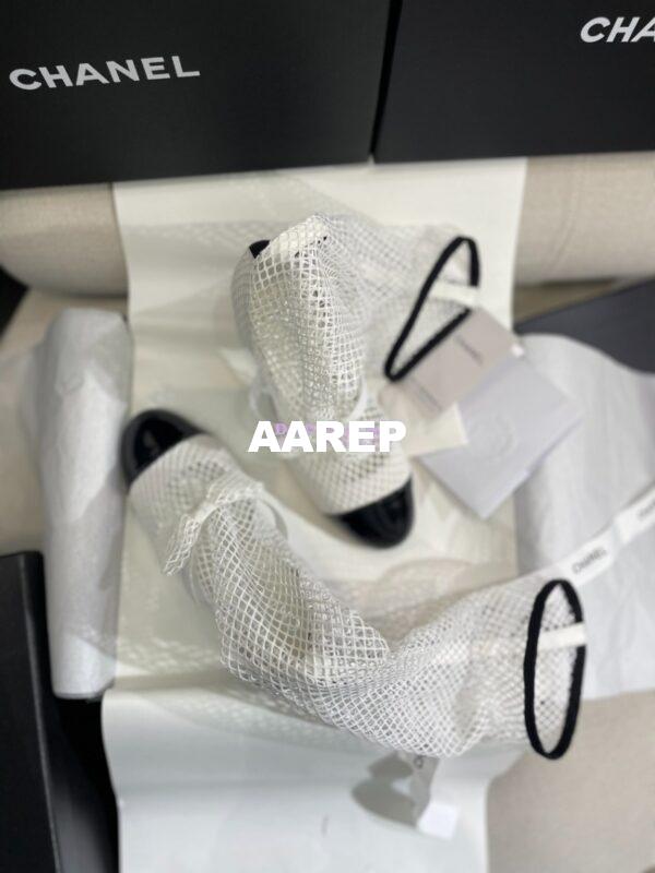 Replica Chanel Mary Jane Resille, Kid Suede & Patent Calfskin G40101 White 20
