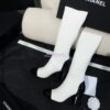 Replica Chanel Short Boots in Knit & Patent Calfskin G40134 Black 2