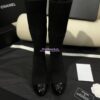 Replica Chanel Short Boots in Stretch Lambskin & Patent Calfskin G40099 White Black 2