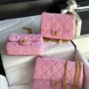 Replica Chanel 23P Heart Crush Chain Flap Bag in White Caviar AS3828 AS3829 AS3921 2