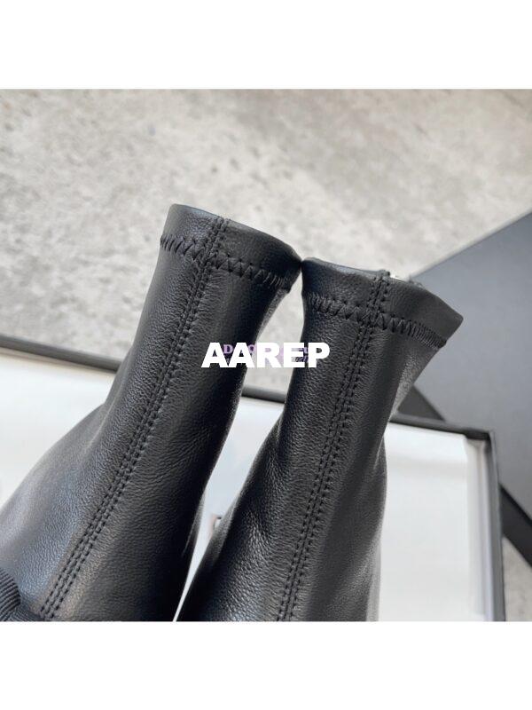 Replica Chanel Short Boots in Stretch Lambskin & Patent Calfskin G40099 Black 10