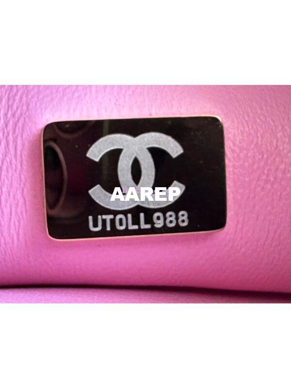 Replica Chanel 23P Heart Crush Chain Flap Bag in Pink Caviar AS3828 AS3829 AS3921 17