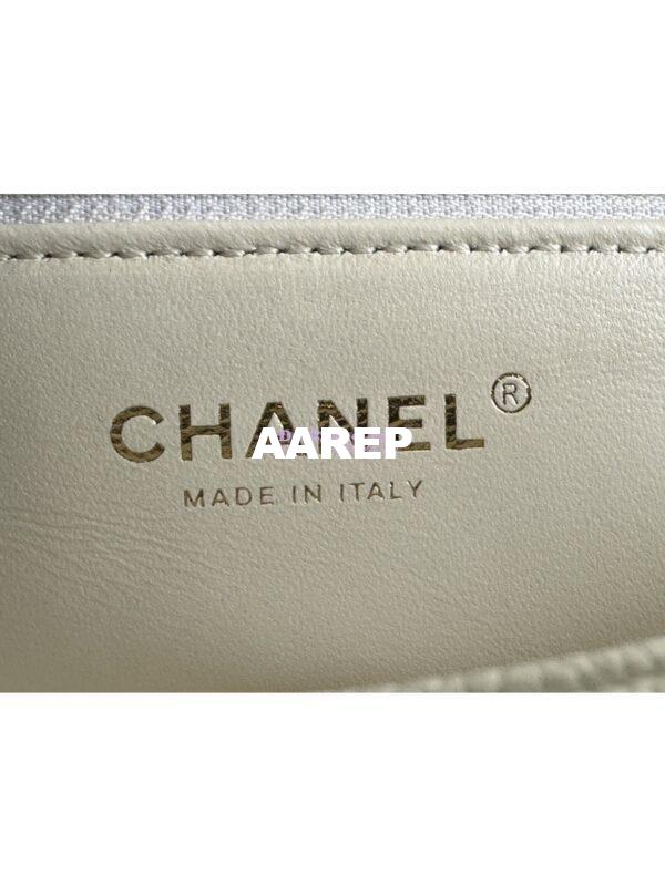 Replica Chanel 23P Heart Crush Chain Flap Bag in White Caviar AS3828 AS3829 AS3921 18