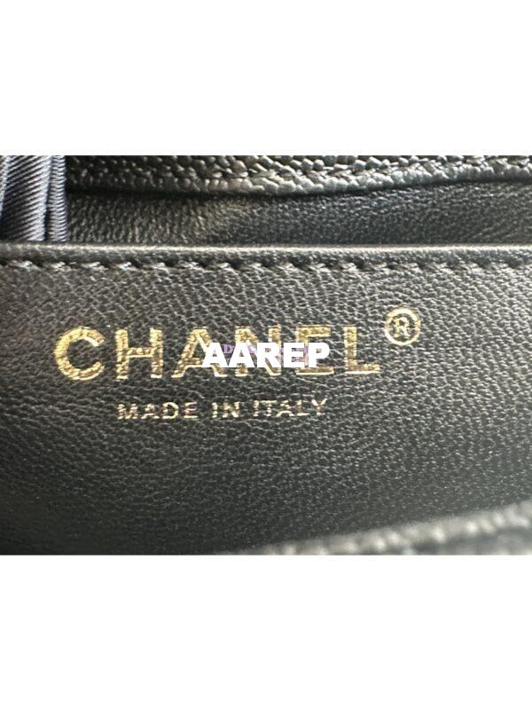 Replica Chanel 23P Heart Crush Chain Flap Bag in Black Caviar AS3828 AS3829 AS3921 10