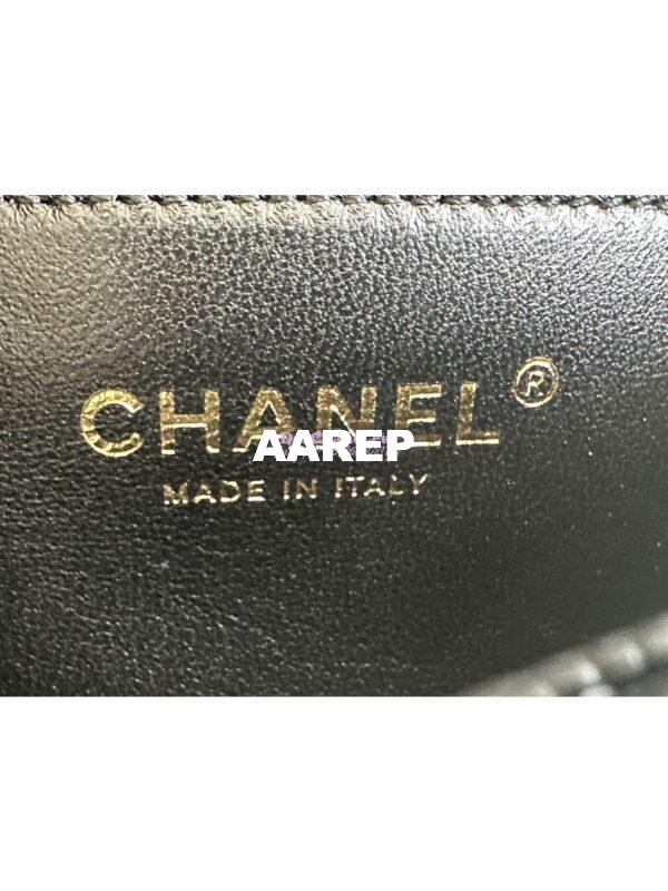 Replica Chanel 23P Heart Crush Chain Flap Bag in Black Caviar AS3828 AS3829 AS3921 22
