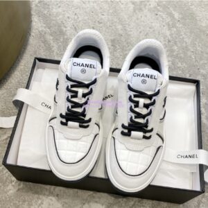 Replica Chanel 23C Trainers Fabric & Suede Calfskin G39802 White 2