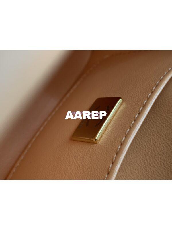 Replica Chanel 23SS Small Vanity Case in Tweed & Lambskin Light Orange AS3973 (Limited Edition) 9