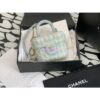 Replica Chanel 23SS Small Vanity Case in Tweed & Lambskin Light Orange AS3973 (Limited Edition)