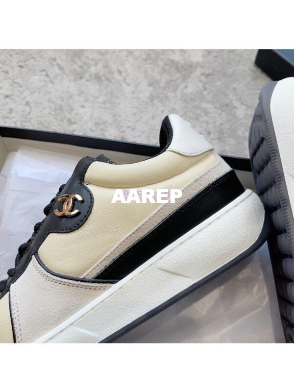Replica Chanel 23C Trainers Lambskin & Suede Calfskin G45212 White Beige 8