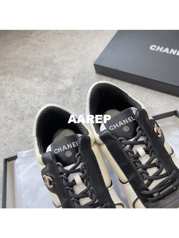 Replica Chanel 23C Trainers Lambskin & Suede Calfskin G45212 White Beige 10
