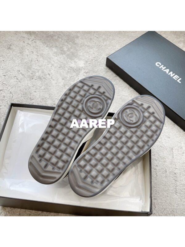 Replica Chanel 23C Trainers Lambskin & Suede Calfskin G45212 White Beige 11