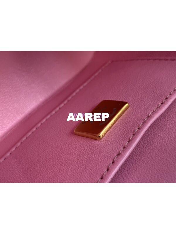 Replica Chanel 23SS Small Vanity Case in Tweed & Lambskin Light Pink AS3973 (Limited Edition) 8