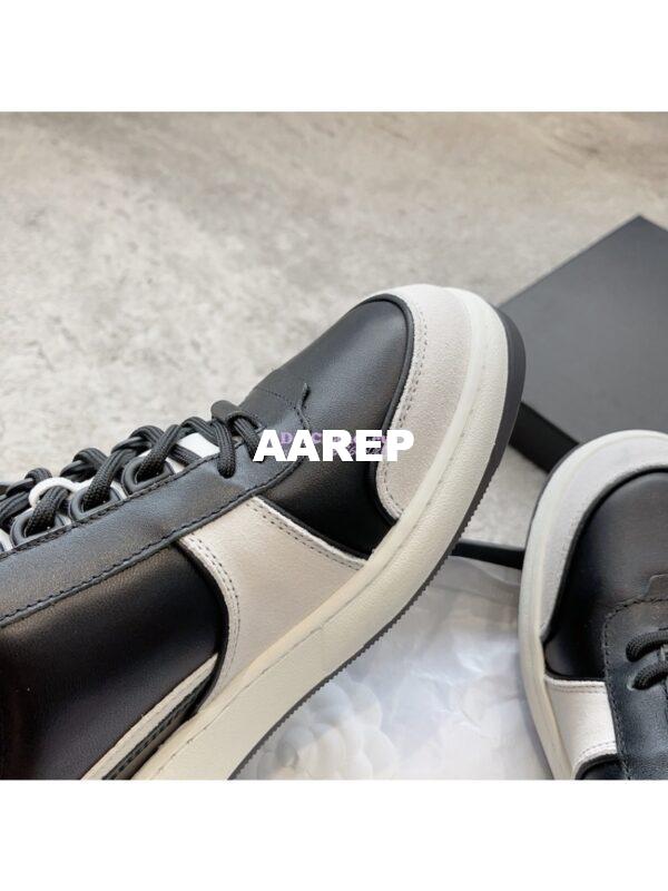 Replica Chanel 23C Trainers Lambskin & Suede Calfskin G45212 Black White 6