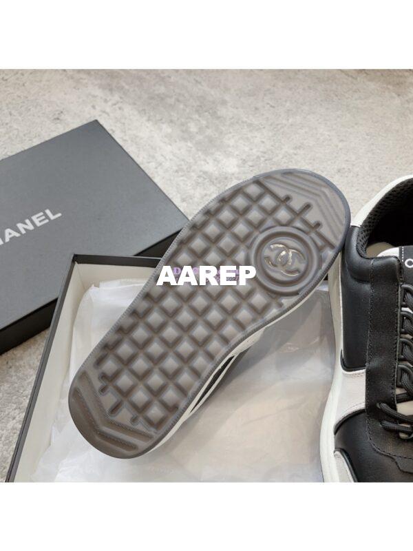 Replica Chanel 23C Trainers Lambskin & Suede Calfskin G45212 Black White 9