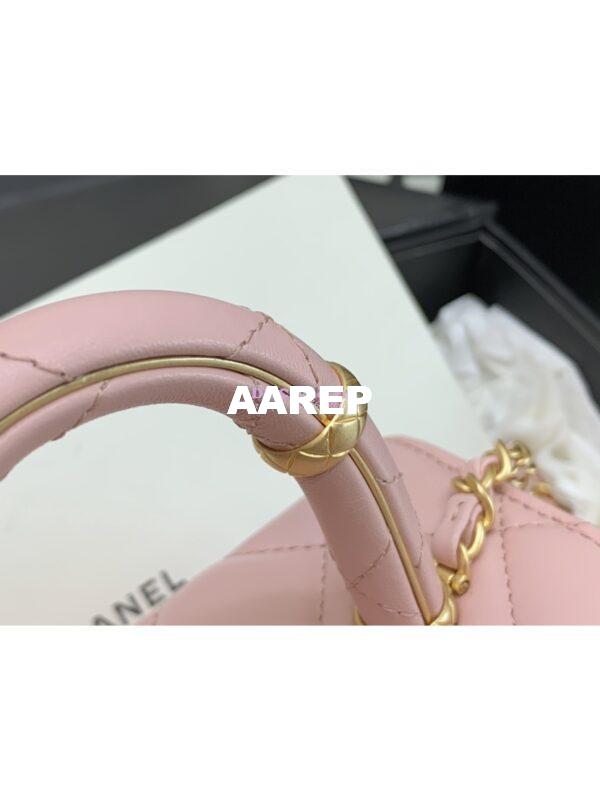 Replica Chanel 23SS Small Vanity Case in Lambskin Light Pink AS3973 (Limited Edition) 4
