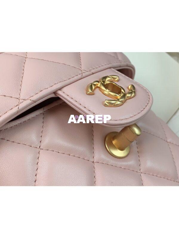 Replica Chanel 23SS Small Vanity Case in Lambskin Light Pink AS3973 (Limited Edition) 5