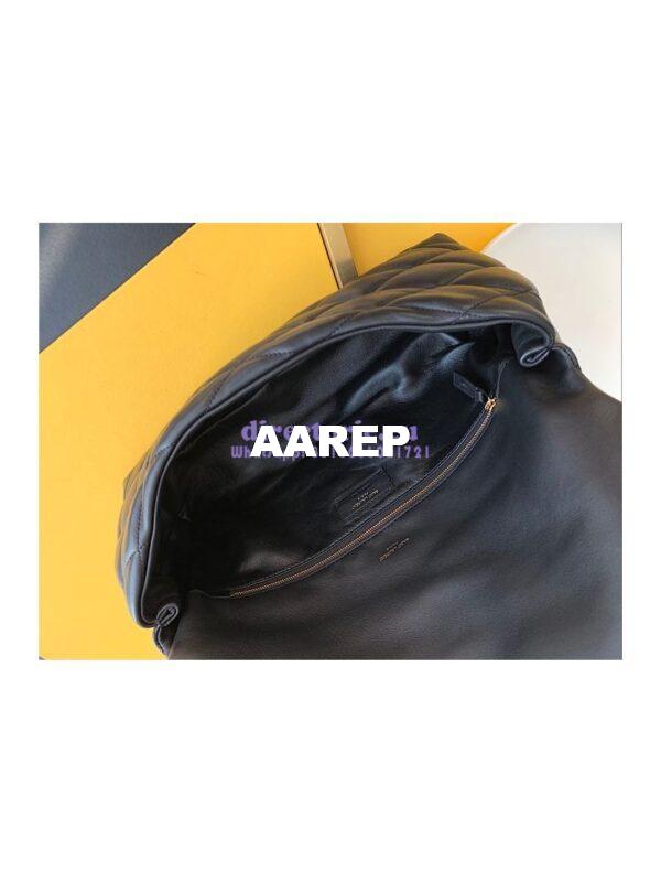 Replica YSL Saint Laurent Sade Puffer Envelope Clutch in Lambskin 6550041 Black 12