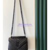 Replica YSL Envelope small bag in mix matelassé grain de poudre embossed leather 526286 black GHW 2