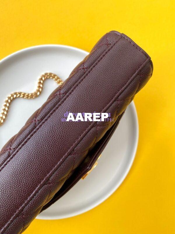 Replica YSL Envelope small bag in mix matelassé grain de poudre embossed leather 526286 wine red 6