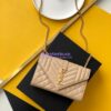 Replica YSL Envelope small bag in mix matelassé grain de poudre embossed leather 526286 black bhw