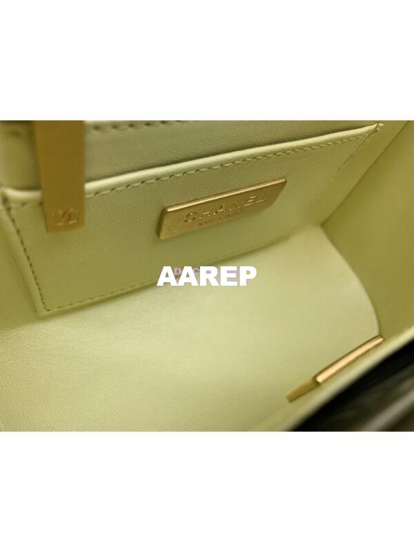 Replica Chanel 23SS Small Vanity Case in Lambskin Light Yellow AS3973 (Limited Edition) 8