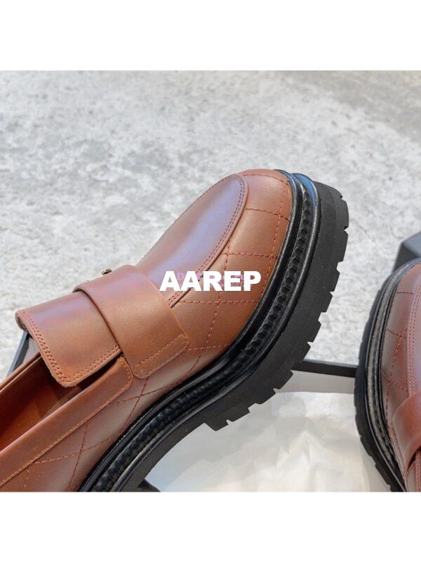 Replica Chanel Moccasins in Calfskin G45074 Light Brown 6