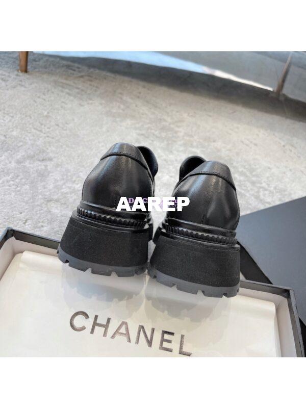 Replica Chanel Moccasins in Calfskin G45074 Black 11