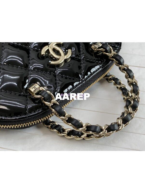 Replica Chanel Clutch with Chain Bag in Patent Calfskin AP3354 Black 4