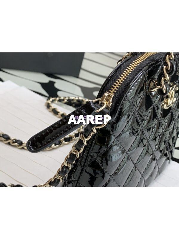 Replica Chanel Clutch with Chain Bag in Patent Calfskin AP3354 Black 5