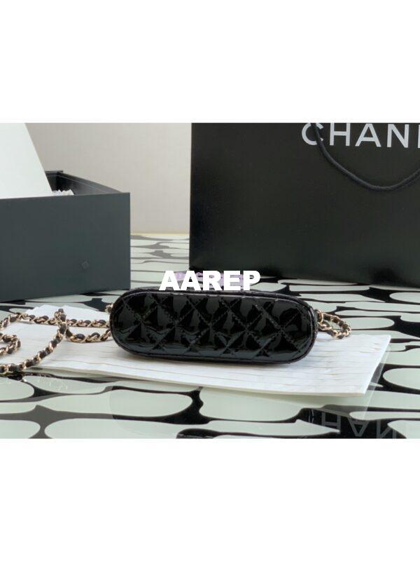 Replica Chanel Clutch with Chain Bag in Patent Calfskin AP3354 Black 9