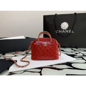 Replica Chanel Clutch with Chain Bag in Patent Calfskin AP3354 Red