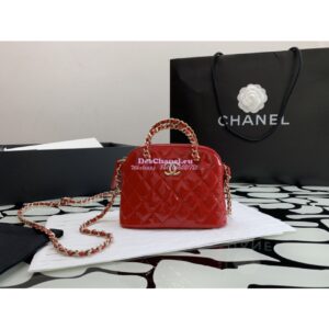Replica Chanel Clutch with Chain Bag in Patent Calfskin AP3354 Red 2