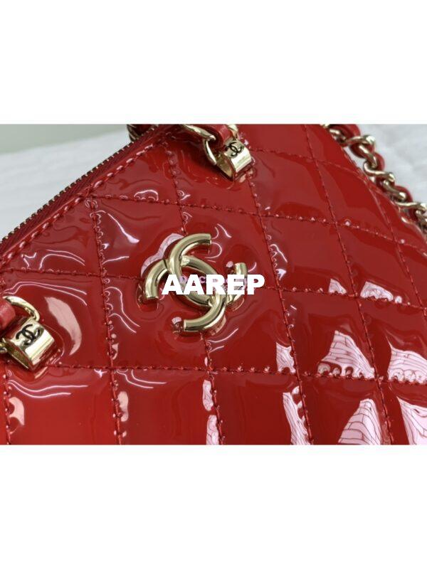 Replica Chanel Clutch with Chain Bag in Patent Calfskin AP3354 Red 4