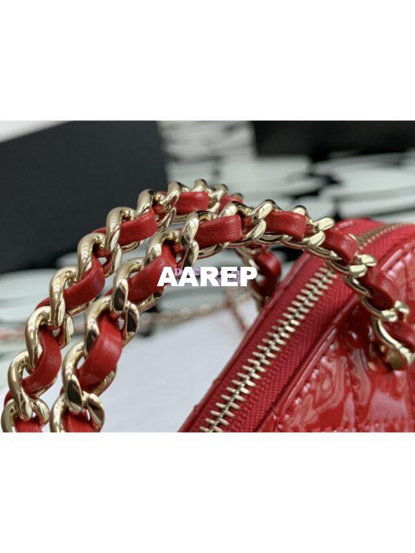 Replica Chanel Clutch with Chain Bag in Patent Calfskin AP3354 Red 5