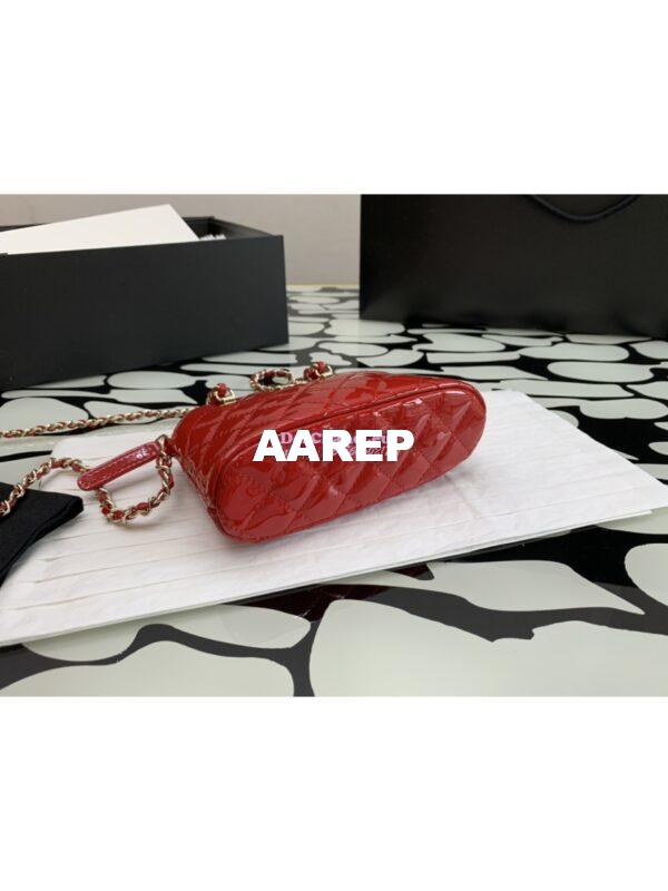 Replica Chanel Clutch with Chain Bag in Patent Calfskin AP3354 Red 9