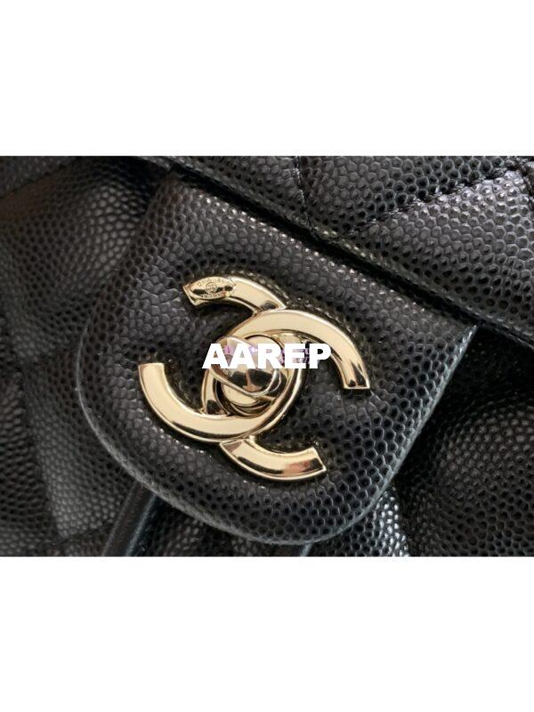 Replica Chanel 23P Small Backpack Grained Calfskin AS4058 Black 3