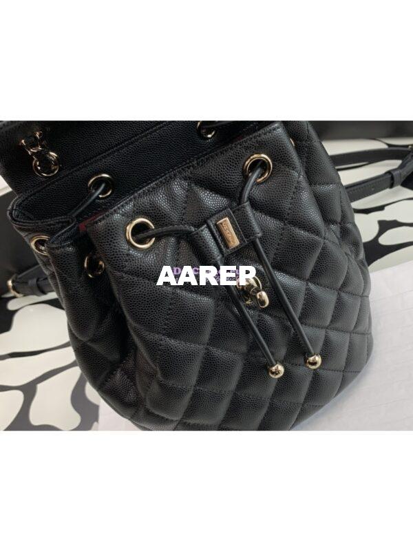 Replica Chanel 23P Small Backpack Grained Calfskin AS4058 Black 6