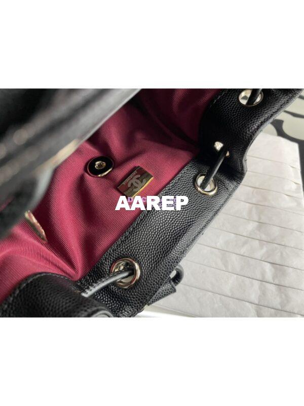 Replica Chanel 23P Small Backpack Grained Calfskin AS4058 Black 8