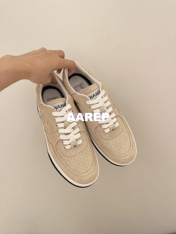 Replica Chanel Suede Kidskin Trainer G45079 4