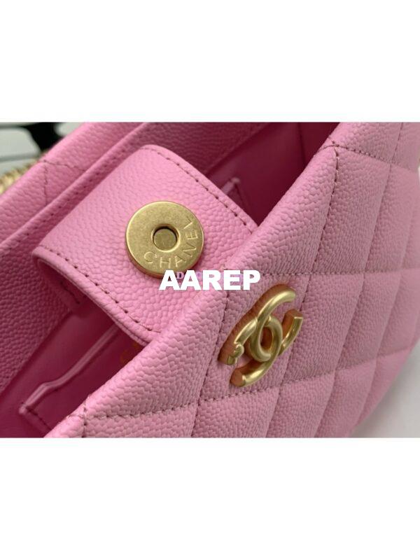 Replica Chanel Small Hobo Heart Chain Grained Calfskin AS3830 Pink 7