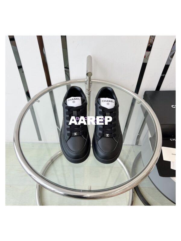Replica Chanel Calfskin Sneaker G45085 Black 4