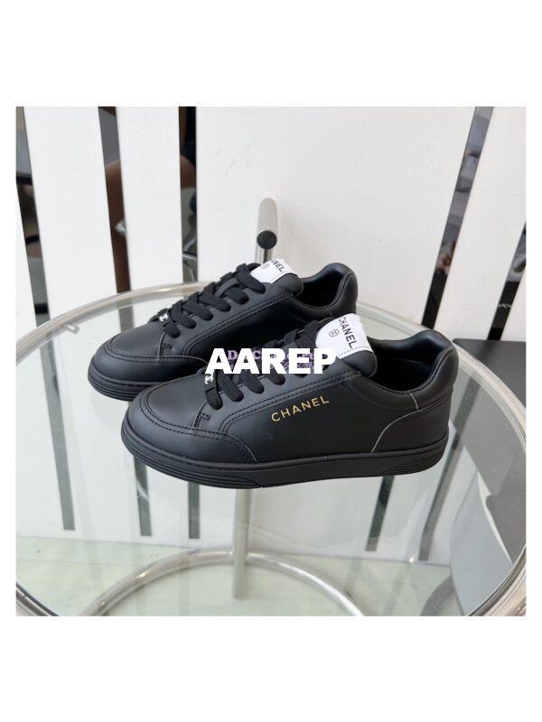 Replica Chanel Calfskin Sneaker G45085 Black 5