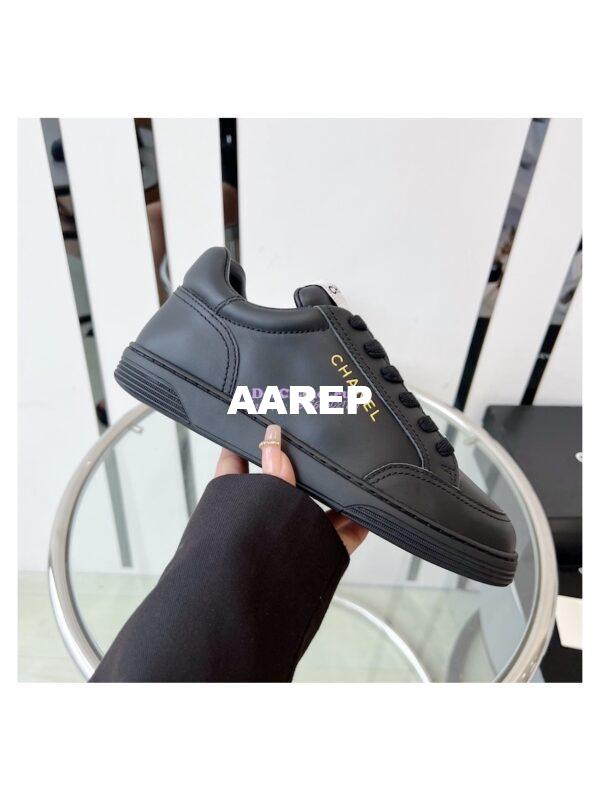 Replica Chanel Calfskin Sneaker G45085 Black 6