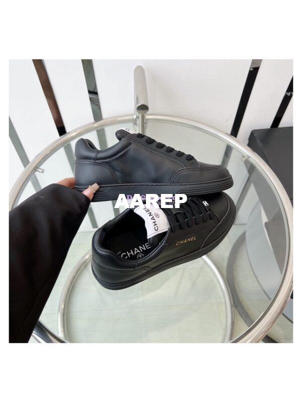 Replica Chanel Calfskin Sneaker G45085 Black 8