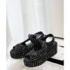 Replica Chanel 23SS Grosgrain Sandals 70mm G39918 2