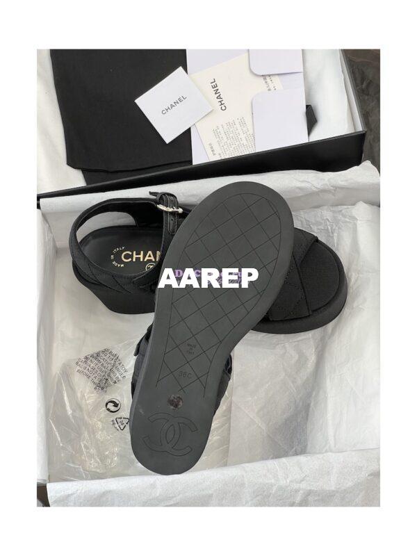 Replica Chanel 23SS Grosgrain Sandals 70mm G39918 10