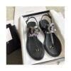 Replica Chanel 23SS Lambskin Sandals 70mm G39918